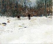J. Alden Weir The Ice Cutters painting